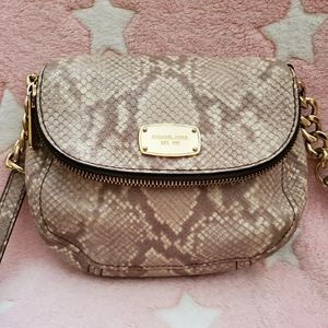 MK Snake Print Crossbody bag